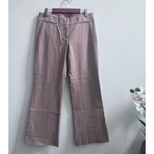 Theory Cotton Blend Women's Copper Tan Wide‎ Leg Business Dress Pants Size 2